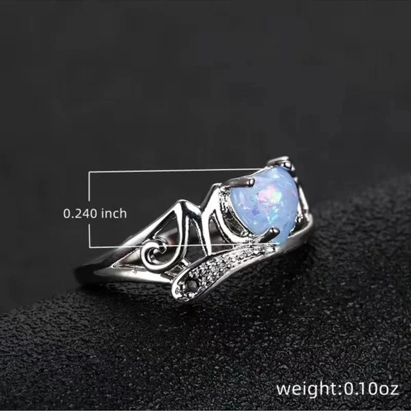 Silver Opal MOM Ring - Picture 6 of 6